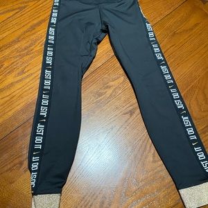 Nike glam dunk gold cuff 7/8” training tight